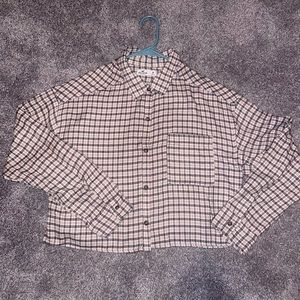 Cropped flannel from Hollister size medium